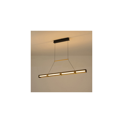 ΦΩΤΙΣΤΙΚΟ ΚΡΕΜΑΣΤΟ ΑΛΟΥΜΙΝΙΟ LED 21W 3000K 2100Lm 1200X1200mm ΜΑΥΡΟ-ΧΡΥΣΟ ARTE ILLUMINA LUIS