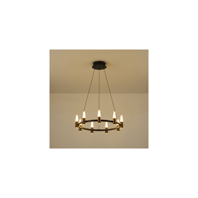 ΦΩΤΙΣΤΙΚΟ ΚΡΕΜΑΣΤΟ ΑΛΟΥΜΙΝΙΟ LED 43W 3000K 4300Lm Φ630XΗ1500mm ΜΑΥΡΟ-ΚΑΦΕ  ARTE ILLUMINA VELAS