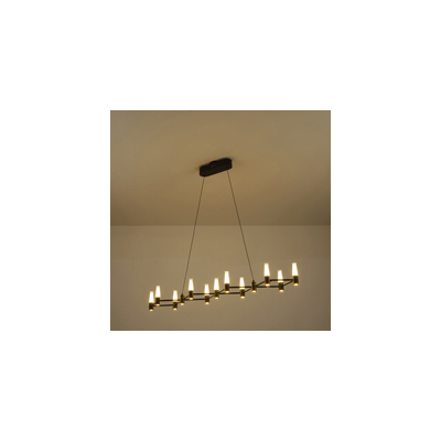 ΦΩΤΙΣΤΙΚΟ ΚΡΕΜΑΣΤΟ ΑΛΟΥΜΙΝΙO LED 58W 3000K 5800Lm 1200X1500mm  ΜΑΥΡΟ-ΧΡΥΣΟ ARTE ILLUMINA VELAS