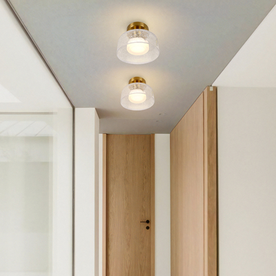 ΑΠΛΙΚΑ ΤΟΙΧΟΥ METAΛΛΟ-ΓΥΑΛΙ LED 8W 3000Κ 624Lm 200Χ200mm ΜΠΡΟΝΖΕ-ΔΙΑΦΑΝΟ ARTE ILLUMINA NIMBUS