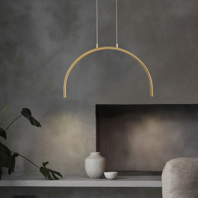 ΦΩΤΙΣΤΙΚΟ ΚΡΕΜΑΣΤΟ AΛΟΥΜΙΝΙΟ-METAΛΛΟ 5W 3000K 448Lm 600x20x330mm ΜΠΡΟΝΖΕ ARTE ILLUMINA APSIS