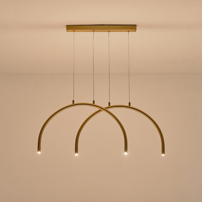 ΦΩΤΙΣΤΙΚΟ ΚΡΕΜΑΣΤΟ AΛΟΥΜΙΝΙΟ-METAΛΛΟ 10W 3000K 896Lm 840x20x330mm MΠΡΟΝΖΕ ARTE ILLUMINA APSIS