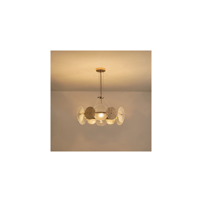 ΦΩΤΙΣΤΙΚΟ KΡΕΜΑΣΤΟ 6XE14 ΜΑΧ 40W Φ560H670mm ΧΡΥΣΟ ARTE ILLUMINA GLOW