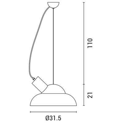 ΦΩΤΙΣΤΙΚΟ ΚΑΜΠΑΝΑ Ε27 Φ315X210 ΛΕΥΚΗ-ΛΕΥΚΗ ARTE ILLUMINA
