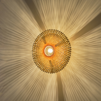 ΑΠΛΙΚΑ ΤΟΙΧΟΥ ΒΑΜΒΟΟ 1XE27 MAX 15W 400X140mm ΚΑΦΕ-ΜΑΥΡΟ ARTE ILLUMINA CYCLONE