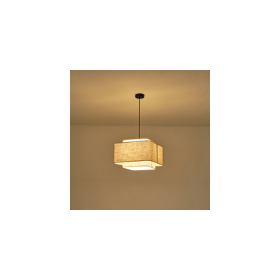 ΦΩΤΙΣΤΙΚΟ ΚΡΕΜΑΣΤΟ ΥΦΑΣΜΑ  1XΕ27 MAX 60W Φ400Χ1090mm ΜΠΕΖ ARTE ILLUMINA MUSA