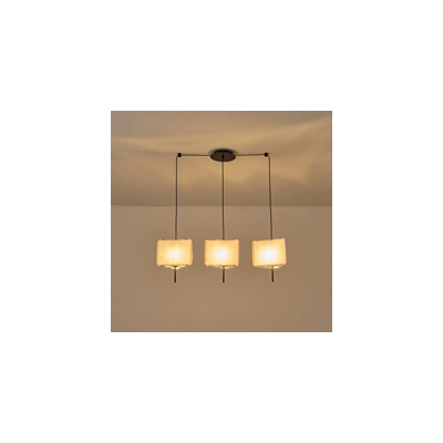 ΦΩΤΙΣΤΙΚΟ ΚΡΕΜΑΣΤΟ ΥΦΑΣΜΑ 3ΦΩΤΟ 3ΧΕ14 ΜΑΧ 15W 800Χ250Χ900mm  ΜΠΕΖ ARTE ILLUMINA TOSCANY