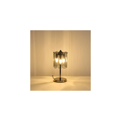 ΦΩΤΙΣΤΙΚΟ ΕΠΙΤΡΑΠΕΖΙΟ ΓΥΑΛΙ 3XE14 MAX 15W Φ200Χ430mm ΜΑΥΡΟ ARTE ILLUMINA MIRA