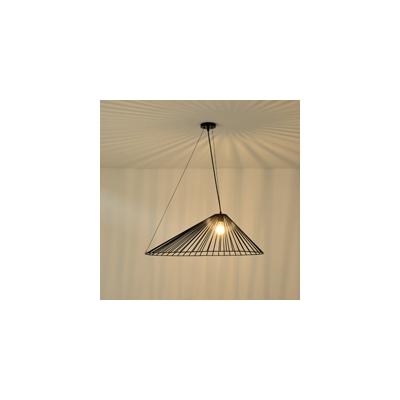 ΦΩΤΙΣΤΙΚΟ ΚΡΕΜΑΣΤΟ ΜΕΤΑΛΛΟ 1XE27  MAX 40W 800x520x1360mm ΜΑΥΡΟ ARTE ILLUMINA OGGI