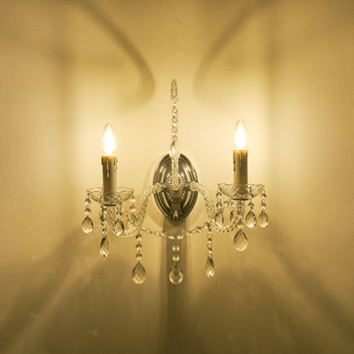 ΑΠΛΙΚΑ ΤΟΙΧΟΥ ΜΕΤΑΛΛΟ-ΓΥΑΛΙ 2XE14 ΜΑΧ 15W 330X425mm ΜΕΤΑΛΛΙΚΟ ARTE ILLUMINA KRISTALLO