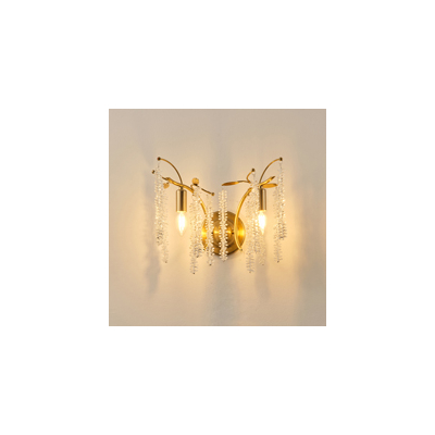 ΑΠΛΙΚΑ ΤΟΙΧΟΥ ΜΕΤΑΛΛΙΚΗ 2XE14 ΜΑΧ 15W 480X250mm ΔΙΑΦΑΝΕΣ ΓΥΑΛΙ ARTE ILLUMINA KRISTALLO