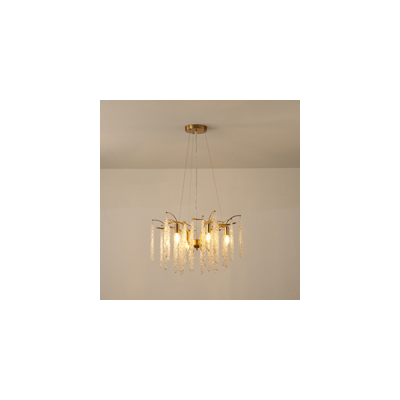 ΦΩΤΙΣΤΙΚΟ ΚΡΕΜΑΣΤΟ ΜΕΤΑΛΛΟ-ΔΙΑΦΑΝΕΣ ΓΥΑΛΙ 6ΦΩΤΟ 6XE14 ΜΑΧ 15W 720X590mm ARTE ILLUMINA KRISTALLO