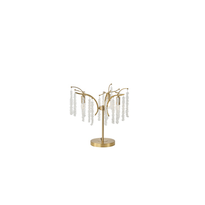 ΦΩΤΙΣΤΙΚΟ ΕΠΙΤΡΑΠΕΖΙΟ ΜΕΤΑΛΛΟ-ΔΙΑΦΑΝΕΣ ΓΥΑΛΙ 3XE14 ΜΑΧ 15W 500X500mm ARTE ILLUMINA KRISTALLO