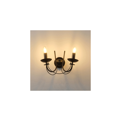 ΑΠΛΙΚΑ TOIXOY ΜΕΤΑΛΛΙΚΗ ΔΙΑΦΑΝΕΣ ΓΥΑΛΙ 2XE14 MAX 15W 320X300mm ΜΑΥΡO ARTE ILLUMINA KRISTALLO