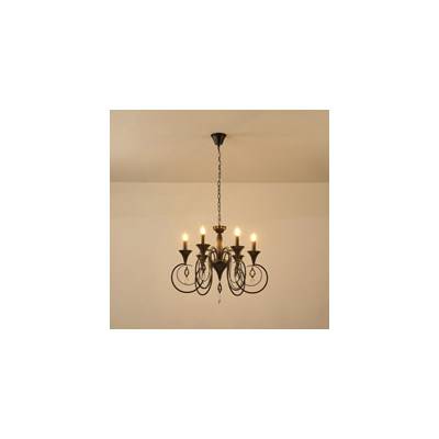 ΦΩΤΙΣΤΙΚΟ ΚΡΕΜΑΣΤΟ ΜΕΤΑΛΛΟ-ΔΙΑΦΑΝΕΣ ΓΥΑΛΙ 6ΦΩΤΟ 6XE14 MAX 15W 500X720mm ARTE ILLUMINA KRISTALLO