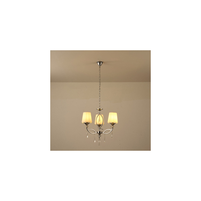 ΦΩΤΙΣΤΙΚΟ ΚΡΕΜΑΣΤΟ ΜΕΤΑΛΛΟ-ΥΦΑΣΜΑ 3ΦΩΤΟ 3XE14 MAX 15W 530X600mm  ΑΣΗΜΙ ARTE ILLUMINA KRISTALLO