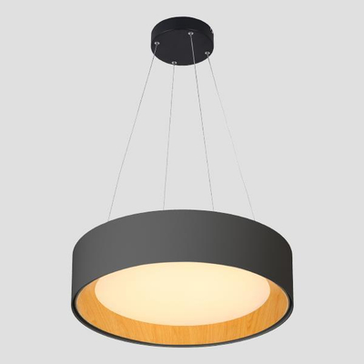 ΦΩΤΙΣΤΙΚΟ ΚΡΕΜΑΣΤΟ ΣΤΡΟΓΓΥΛΟ LED 30W 3000Κ Φ45X11 ΜΑΥΡΟ-ΞΥΛΟ ΔΡΥΣ ARTE ILLUMINA