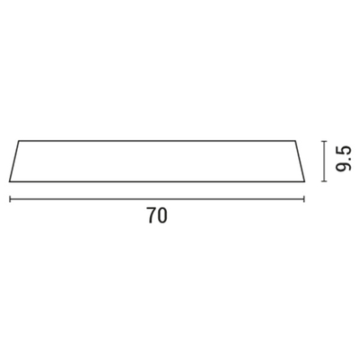 ΠΛΑΦΟΝΙΕΡΑ LED 60W Φ700X90 3000Κ ΛΕΥΚH-ΜΠΡΟΝΖΕ ARTE ILLUMINA MOONLIGHT