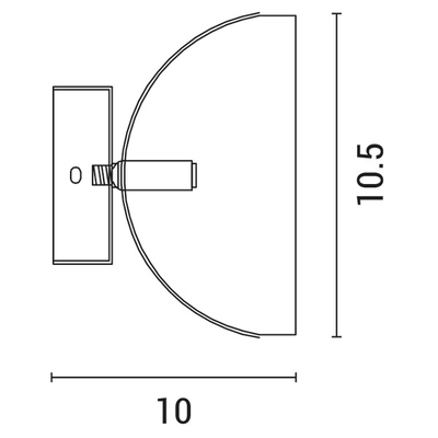ΑΠΛΙΚΑ ΤΟΙΧΟΥ LED 5W 16,5X10,5 ΛΕΥΚΟ ARTE ILLUMINA URANIA