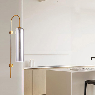 ΑΠΛΙΚΑ ΤΟΙΧΟΥ 1XE27 MAX 10W 10X70 SMOKY-ΧΡΥΣΟ ARTE ILLUMINA CALLIOPE