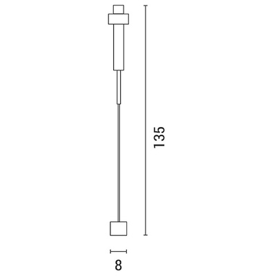 ΑΠΛΙΚΑ ΤΟΙΧΟΥ ΡΑΒΔΟΣ LED 9W 8X135 ΧΡΥΣΟ ARTE ILLUMINA CLIO