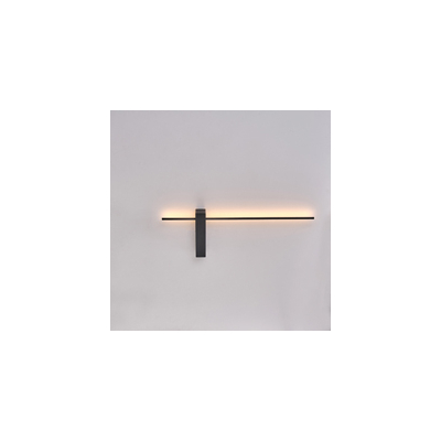 ΑΠΛΙΚΑ TOIXOY ΜΕΤΑΛΛΙΚΗ LED 8W  600X200X40mm 8W 3000K 800Lm ΜΑΥΡΟ ARTE ILLUMINA CLIO