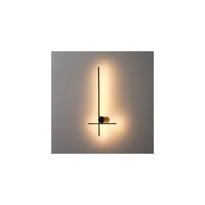 ΑΠΛΙΚΑ TOIXOY ΜΕΤΑΛΛΙΚΗ LED 12W 3000K 1200Lm 600x200x60mm ΜΑΥΡΟ ARTE ILLUMINA CLIO