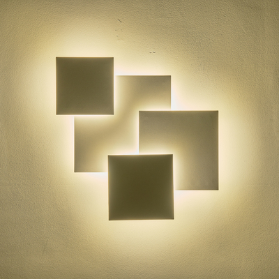 ΦΩΤΙΣΤΙΚΟ TOIXOY ΜΕΤΑΛΛIKO LED 30W 2600Lm 3000Κ 550X550mm ΛΕΥΚΟ ARTE ILLUMINA THALIA