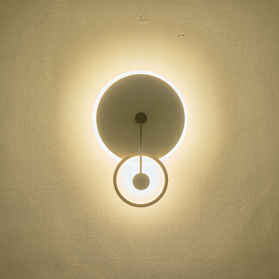 ΦΩΤΙΣΤΙΚΟ TOIXOY ΜΕΤΑΛΛIKO LED 15W 3000K 1000Lm 280x400x70mm ΧΡΥΣΟ ARTE ILLUMINA O CLOCK