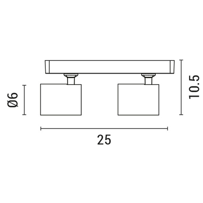 ΣΠΟΤ ΟΡΟΦΗΣ ΔΙΠΛΟ GU10 S1980 ΛΕΥΚΟ ARTE ILLUMINA BRAVA