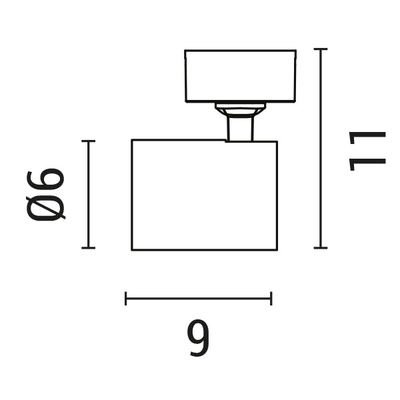 ΣΠΟΤ ΟΡΟΦΗΣ ΜΟΝΟ GU10 S1980 ΜΑΥΡΟ ARTE ILLUMINA BRAVA