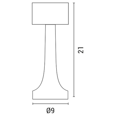 ΠΟΡΤΑΤΙΦ ΑΦΗΣ ΕΠΑΝΑΦΟΡΤΙΖΟΜΕΝΟ LED 3W DIMMABLE ΑΣΗΜΙ ARTE ILLUMINA GLOWORA