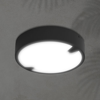 ΠΛΑΦΟΝΙΕΡΑ ΣΤΡΟΓΓΥΛΗ ΛΕΥΚΟ-ΜΑΥΡΟ LED 11W Φ17 4000Κ IP65 ARTE ILLUMINA