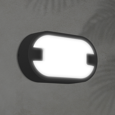 ΑΠΛΙΚΑ ΟΒΑΛ LED 15W 215X125X59mm 4000Κ IP66 ΛΕΥΚΟ-ΜΑΥΡΟ ARTE ILLUMINA