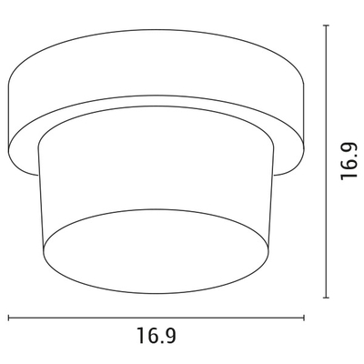 ΑΠΛΙΚΑ ΤΟΙΧΟΥ ΣΤΡΟΓΓΥΛΗ LED 12W Φ169X100 3000K IP65 ΜΑΥΡΗ PRO ARTE ILLUMINA