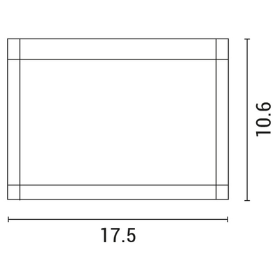 ΑΠΛΙΚΑ ΤΟΙΧΟΥ ΟΒΑΛ LED SLIM 12W 175X50X106 3000K IP54 ΜΑΥΡΗ PRO ARTE ILLUMINA