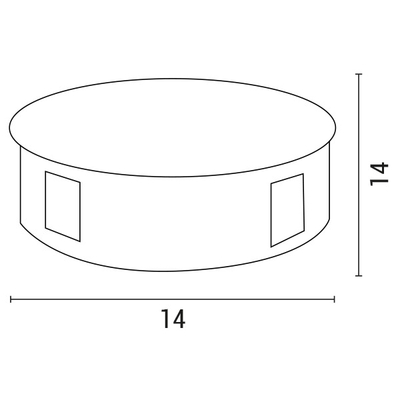 ΦΩΤΙΣΤΙΚΟ ΤΟΙΧΟΥ ΣΤΡΟΓΓΥΛΟ LED 3X4W Φ140X45 3000K IP44 ΛΕΥΚΟ PLUS ARTE ILLUMINA