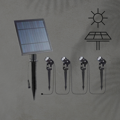 ΑΠΛΙΚΑ ΑΛΟΥΜΙΝΙΟΥ ΜΕ ΗΛΙΑΚΟ PANEL ΚΑΡΦΩΤΗ 2.4W, 240LM 4000K ARTE ILLUMINA