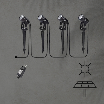 ΑΠΛΙΚΑ ΑΛΟΥΜΙΝΙΟΥ ΚΑΡΦΩΤΗ 5W, 500LM 4000K ΜΕ ΑΝΤΑΠΤΟΡΑ ARTE ILLUMINA