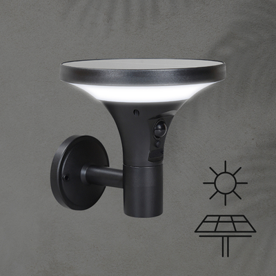 ΗΛΙΑΚΗ ΑΠΛΙΚΑ ΤΟΙΧΟΥ & ΑΝΙΧΝΕΥΤΗ ΚΙΝΗΣΗΣ 5W 500LM 160X167X156mm 3CCT ARTE ILLUMINA