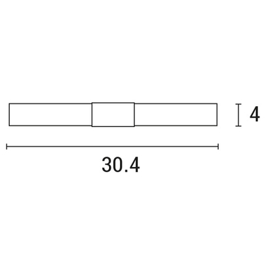 ΦΩΤΙΣΤΙΚΟ ΜΠΑΝΙΟΥ 2XG9 ΜΑX 5W 304X85X60 ΣΑΤΙΝΕ ARTE ILLUMINA OCEANO