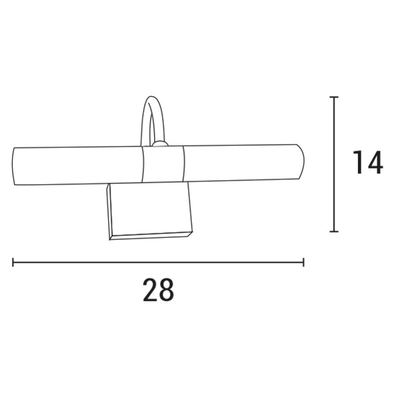 ΦΩΤΙΣΤΙΚΟ ΜΠΑΝΙΟΥ ΜΕ ΒΡΑΧΙΟΝΑ 2XG9 ΜΑX 5W 280X135X140 ΣΑΤΙΝΕ ARTE ILLUMINA OCEANO