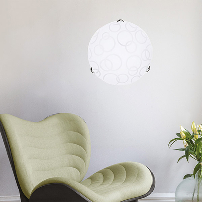 ΠΛΑΦΟΝΙΕΡΑ ΤΟΙΧΟΥ Φ30 1XΕ27 ΛΕΥΚΟ-ΝΙΚΕΛ ARTE ILLUMINA LEIA