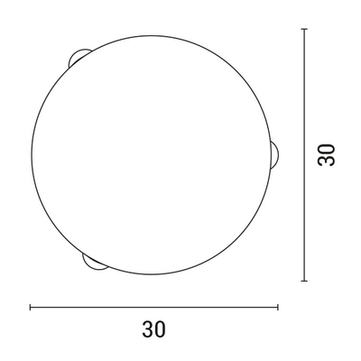ΠΛΑΦΟΝΙΕΡΑ ΤΟΙΧΟΥ Φ30 1XΕ27 ΛΕΥΚΟ-ΝΙΚΕΛ ARTE ILLUMINA ERIS