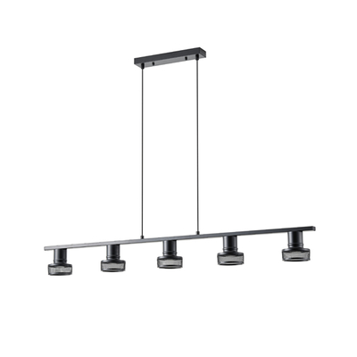 ΣΠΟΤ ΟΡΟΦΗΣ ΜΕ ΔΙΧΤΥ ΠΕΝΤΑΠΛΟ  GU10 1180X100X1180mm ΜΑΥΡΟ ARTE ILLUMINA SOLUN