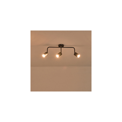 ΣΠΟΤ ΜΕΤΑΛΛΙΚΟ 3ΦΩΤΟ 3XGU10 Max 7W 500X90X230mm ΜΑΥΡΟ ARTE ILLUMINA OLYMP