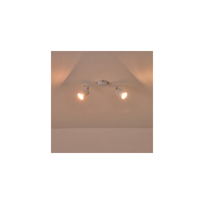 ΣΠΟΤ ΜΕΤΑΛΛΙΚΟ ΔΙΦΩΤΟ 2XGU10 Max 7W 300X80X155mm ΛΕΥΚΟ ARTE ILLUMINA OLYMP