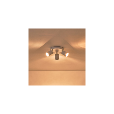 ΣΠΟΤ ΜΕΤΑΛΛΙΚΟ 3ΦΩΤΟ 3XGU10 Max 7W Φ180X135mm ΛΕΥΚΟ ARTE ILLUMINA OLYMP
