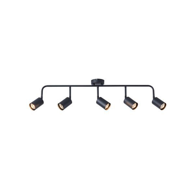 ΣΠΟΤ ΜΕΤΑΛΛΙΚΟ 5ΦΩΤΟ 5XGU10 Max 7W  800X90X230mm ΜΑΥΡΟ ARTE ILLUMINA OLYMP