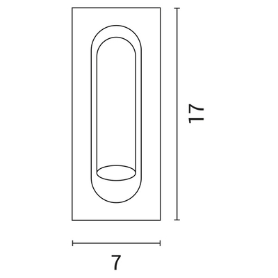 ΑΠΛΙΚΑ ΤΟΙΧΟΥ ΑΛΟΥΜΙΝΙΟΥ ΧΩΝΕΥΤΗ LED 3W 3000Κ Α170 ΜΑΥΡΗ ARTE ILLUMINA